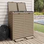 vidaXL Vuilnisbak voor buiten 78x41x86 cm polypropeen, Verzenden, Nieuw