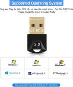 DrPhone B8 Bluetooth 5.0 Dongle - Windows Adapter Desktop PC, Computers en Software, Ophalen of Verzenden, Zo goed als nieuw
