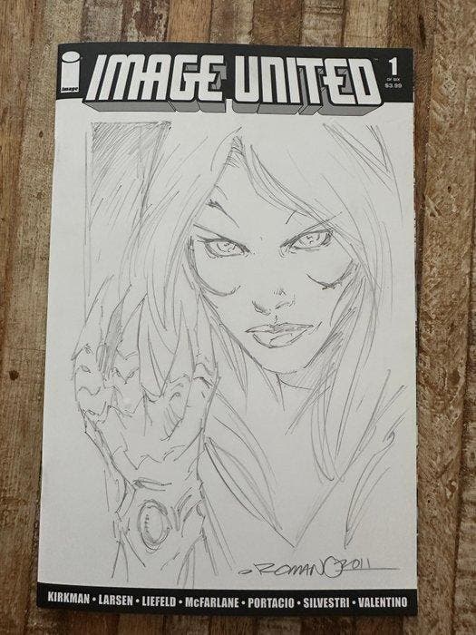 Image United #1 blank Cover - Witchblade by Romano Molenar -, Boeken, Strips | Comics