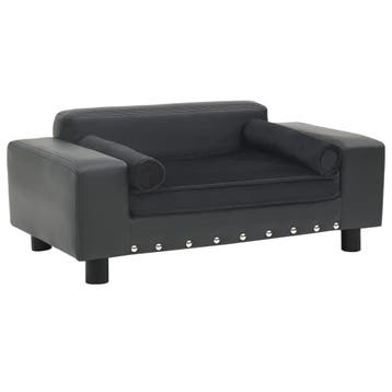 vidaXL Hondenbank 81x43x31 cm pluche en kunstleer, Dieren en Toebehoren, Verzenden, Nieuw