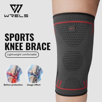 WRELS Compressie Kniebrace - Ademend, Anti-slip, Sport & Pij, Verzenden, Nieuw
