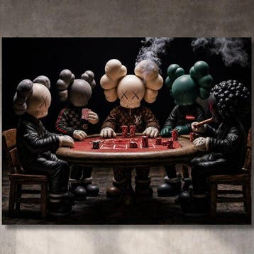Lego Merchandise - KAWS PLAYING POKER in LOUIS VUITTON,, Nieuw