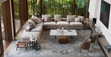 GEZOCHT: Flexform Bank / Hoekbank — Direct Inkoop, Huis en Inrichting, Nieuw, Design Bank Bankstel Zetel Flexform