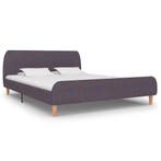 vidaXL Bedframe zonder matras stof taupe 150x200 cm, Verzenden, Overige maten, 200 cm, Stof