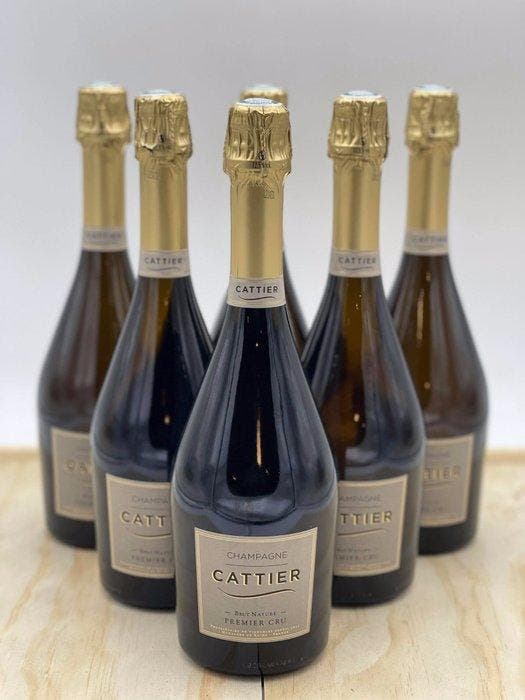 Cattier, Cattier Brut Nature - Champagne Premier Cru - 6, Verzamelen, Wijnen