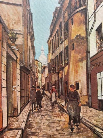 Maurice Utrillo (1883-1955) - Une Rue Boutique