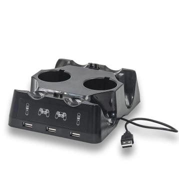 Oplaadstation voor 2x Playstation 4 Controller + Move Contro, Spelcomputers en Games, Spelcomputers | Sony PlayStation Consoles | Accessoires