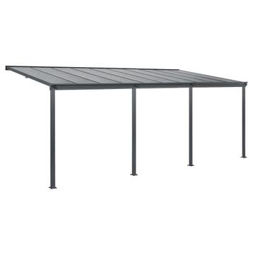 Terrasdak / Overkapping - Borneo - 6 x 3 m - Grijs, Tuin en Terras, Overkappingen, Verzenden, Nieuw