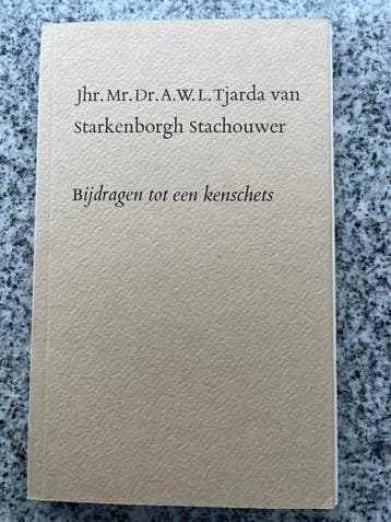 Bijdragen tot een kenschets, Gelezen, Jhr. Mr. Dr. A.W. L. Tjarda van Starkenborfgh Stachouwer, Verzenden, Overige