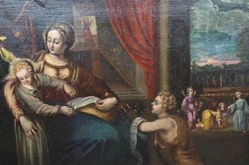 Italiaanse school (XVII) - Escena religiosa - XL format
