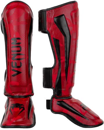 Venum Muay Thai Kickboks Scheenbeschermers Elite Rood Camo, Sport en Fitness, Groter dan maat XL, Ophalen of Verzenden, Nieuw