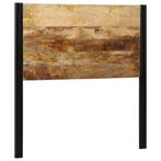 vidaXL Hoofdeinde 100 cm massief hout mango en ijzer, Verzenden, Nieuw, Bruin, Hout