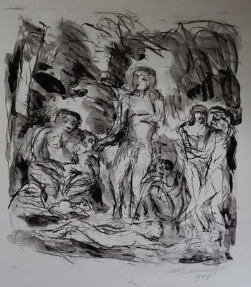 Manfred Henninger (1894–1986) - Leda mit dem Schwan