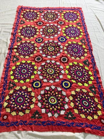 Suzane Kilim - Suzane Tapijt, Bankhoes, Bedhoes,, Nieuw