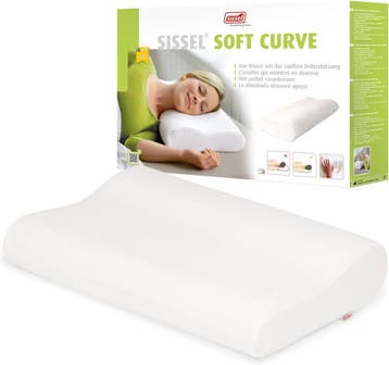 Sissel Nekkussen Soft Curve - Retourdeal 47% Korting, Eenpersoons, Beige, Ophalen of Verzenden, Zo goed als nieuw