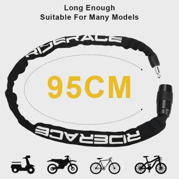 RIDERACE Fietsketting Slot - Draagbaar, Anti-diefstal, Hoge, Verzenden, Nieuw