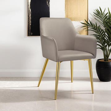 Eetkamerstoel Avane, fluweellook, gestoffeerd, Huis en Inrichting, Stoelen, Verzenden, Nieuw