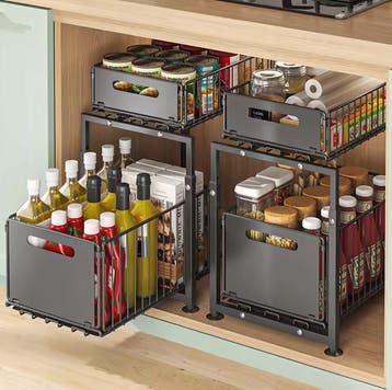 Uittrekbaar Opbergrek 2 Lagen – Organizer Keuken en Bad, Verzenden, Nieuw