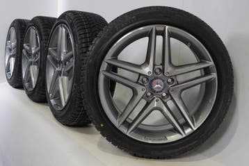 Mercedes A B CLA Klasse W176 W117 W246  18 inch velgen Pirel, 18 inch, Gebruikt, Velg(en), Winterbanden
