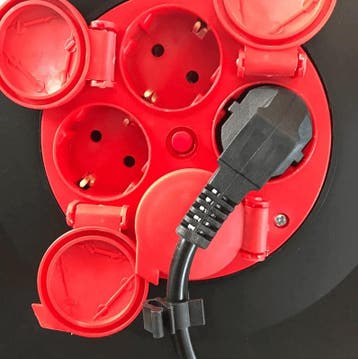 Kabelhaspel met 4 stopcontacten Lengte snoer 25 meter, Ophalen of Verzenden, Nieuw