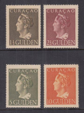 Curaçao 1947 - Koningin Wilhelmina Konijnenburg - NVPH, Gestempeld