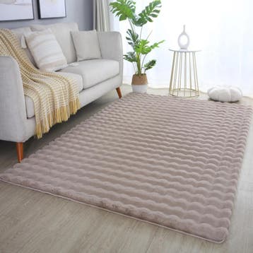 Zacht Hoogpolig Vloerkleed | Ambiance | Beige | 80x250 cm, Verzenden, Nieuw