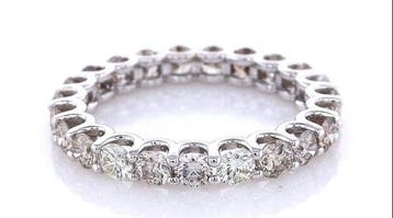 Zonder minimumprijs - Ring - 14 karaat Witgoud - 2.44ct. tw., Nieuw