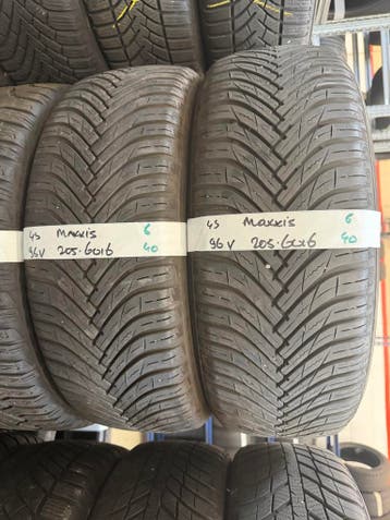 205-60-16 Maxxis ALL SEASON 6mm 96V Incl Montage 205 60 16, Auto-onderdelen, Ophalen, Gebruikt, 16 inch, 205 mm