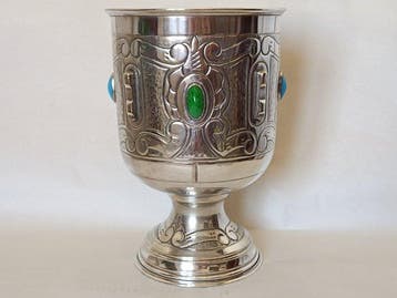 Kelk - Great Jewish Altar Cup - 27 cm - alpaca