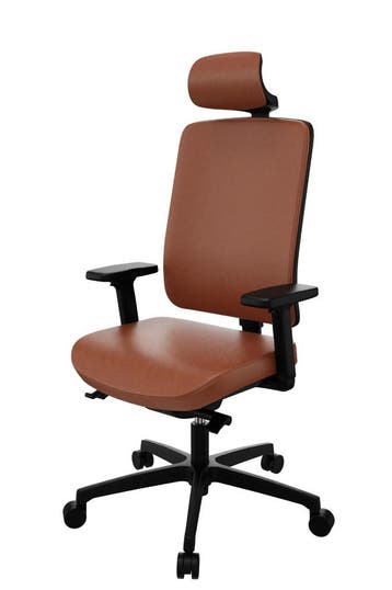 Flexi 1113A directie stoel, écht lederen bekleding, Huis en Inrichting, Ophalen of Verzenden, Nieuw