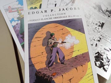 Edgar P. Jacobs - portfolio - Blake en Mortimer - luxe map, Nieuw