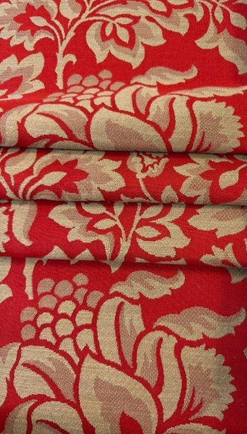 1780Hoogwaardig jacquardweefsel met bloemmotieven, dat een