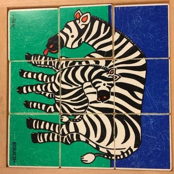 Educo puzzel zebramoeder met kind, Verzenden, Nieuw