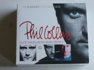 Phil Collins - Face Value / Both Sides / Testify (3 CD) Nieu, Cd's en Dvd's, Cd's | Pop, Ophalen of Verzenden, Zo goed als nieuw