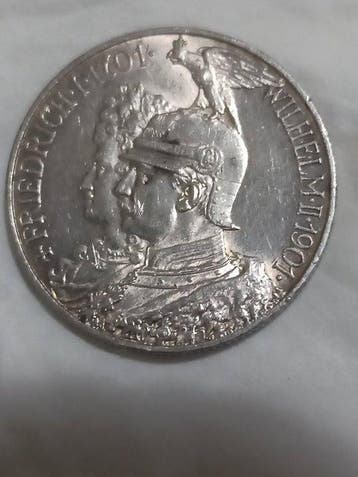 Duitsland, keizerrijk 2 Mark 1901 (Zonder minimumprijs), Postzegels en Munten