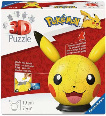3D Puzzel - Pikachu (72 stukjes) | Ravensburger - Puzzels, Verzenden, Nieuw