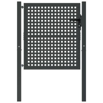 Stalen Tuinpoort met Dicht Gaas – Antraciet, Verzenden, Nieuw