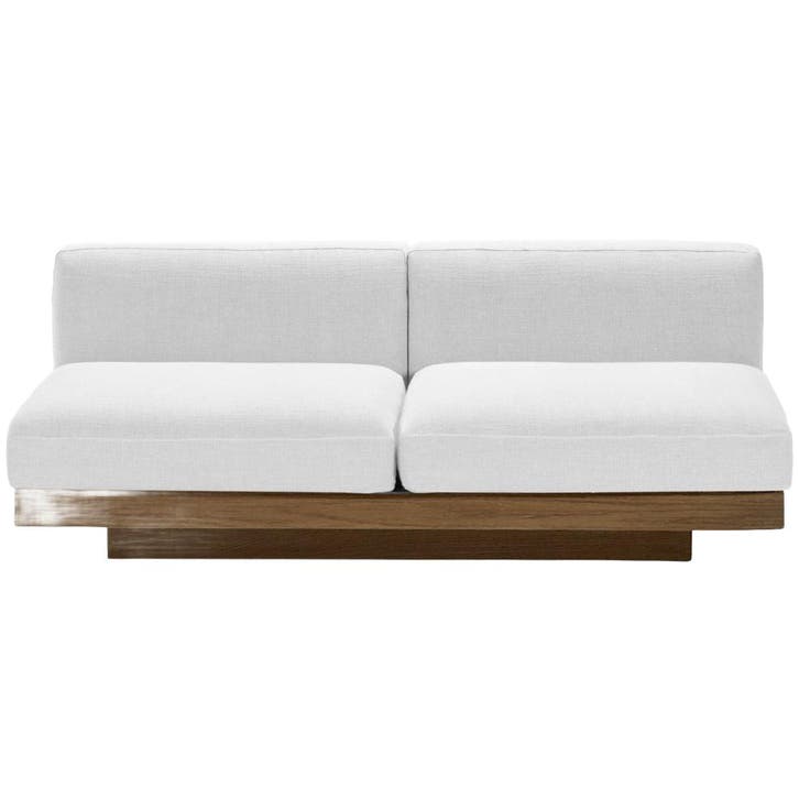 Serax 2-zitsbank Rudolph Indoor Off-white/cognac - Nieuw in, Huis en Inrichting, Banken | Bankstellen, 150 tot 200 cm, 100 tot 125 cm