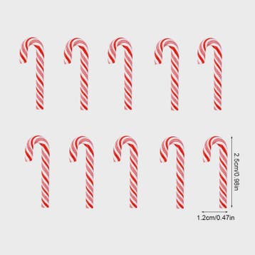 Mini Kerststokjes (10/30/50 Stuks) - Kleurrijke & Rode Candy, Verzenden, Nieuw