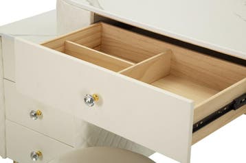 BED BUREAU SHARON WIT MET KRUK CM 120X40X75 (AFMETING KRUK, Ophalen of Verzenden, Nieuw