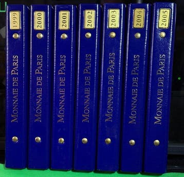 Frankrijk. Proof Set 1999/2005 (7 sets) (Zonder
