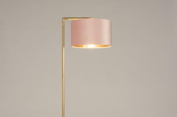 Rietveld Vloerlampen - Goud, Koper, Roze - Stof, Metaal, Verzenden, Nieuw