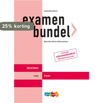 Examenbundel vwo Frans 2022/2023 9789006639766 Maran Lubse, Boeken, Verzenden, Gelezen, Maran Lubse