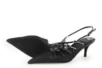 Jeffrey Campbell Slingbacks in maat 39 Zwart, Verzenden, Zwart, Zo goed als nieuw, Jeffrey Campbell