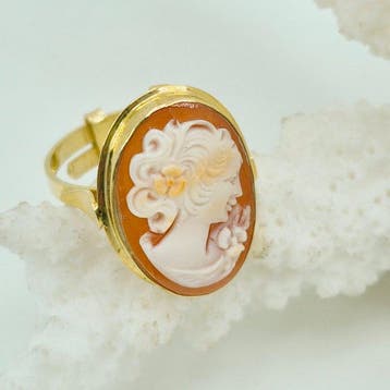 Zilver, Verguld, Zonder reservering - Ring - Handgegraveerde