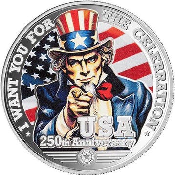Niue. 1 Dollar 2026 Niue 1$ Uncle Sam Ag (Zonder
