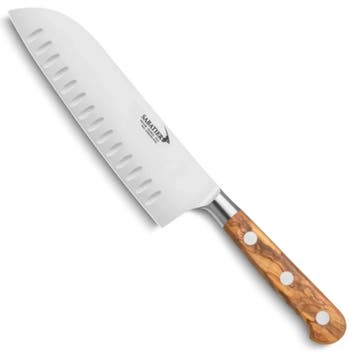 Déglon Sabatier Santokumes 18 cm met olijfhouten heft, Ophalen of Verzenden, Nieuw, Hout