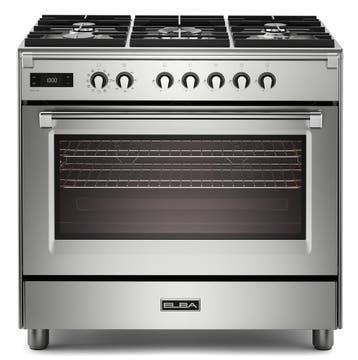 Elba EBS 965 MLXX 90 cm rvs gasfornuis2549, Ophalen of Verzenden, Nieuw