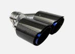 Universal Carbon Fiber Dual Exhaust Tip (Size : 63MM, Ophalen of Verzenden, Nieuw