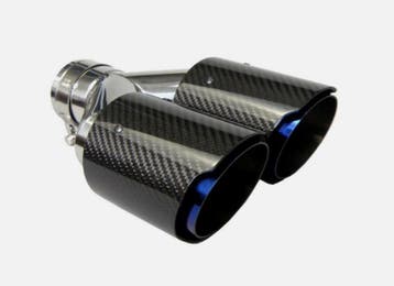 Universal Carbon Fiber Dual Exhaust Tip (Size : 63MM, Ophalen of Verzenden, Nieuw